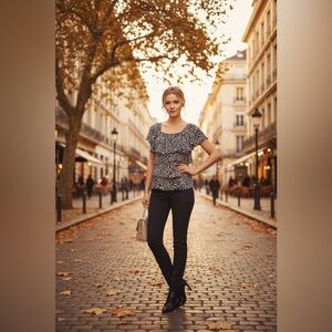 *30off3* NWOT. AGB Layered Ruffle Top